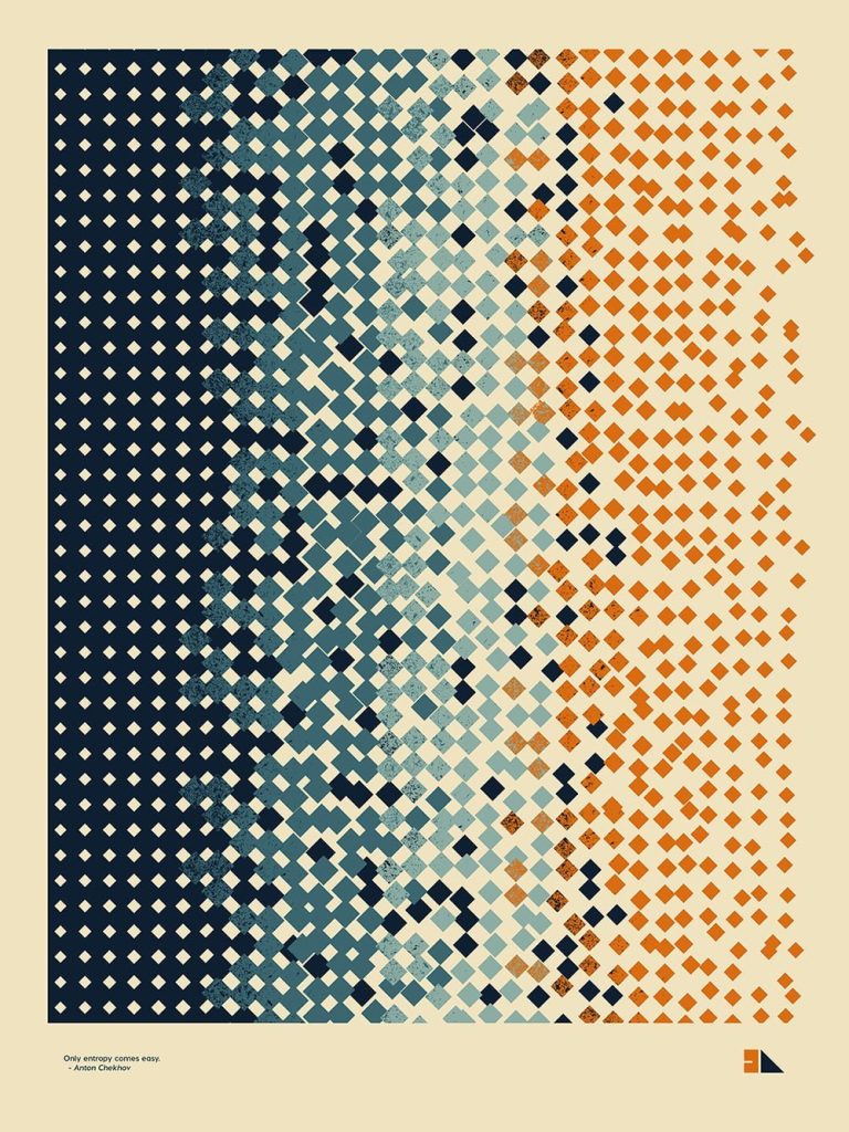 Entropy physics poster design by 2046 Print Shop